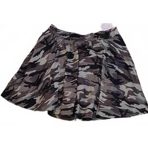 Sofias Choice Women's Camouflage Pleated Mini A-Line Trendy Print Skirt Shorts